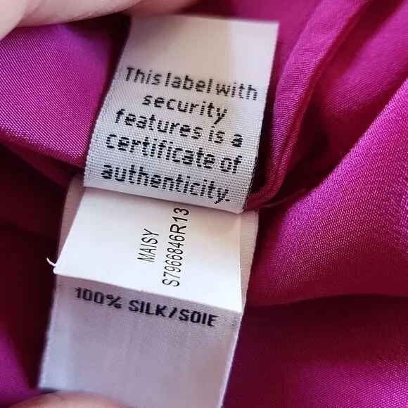 Diane Von Furstenberg Silk Blouse Size 0 Quiet Luxury - Picture 7 of 10